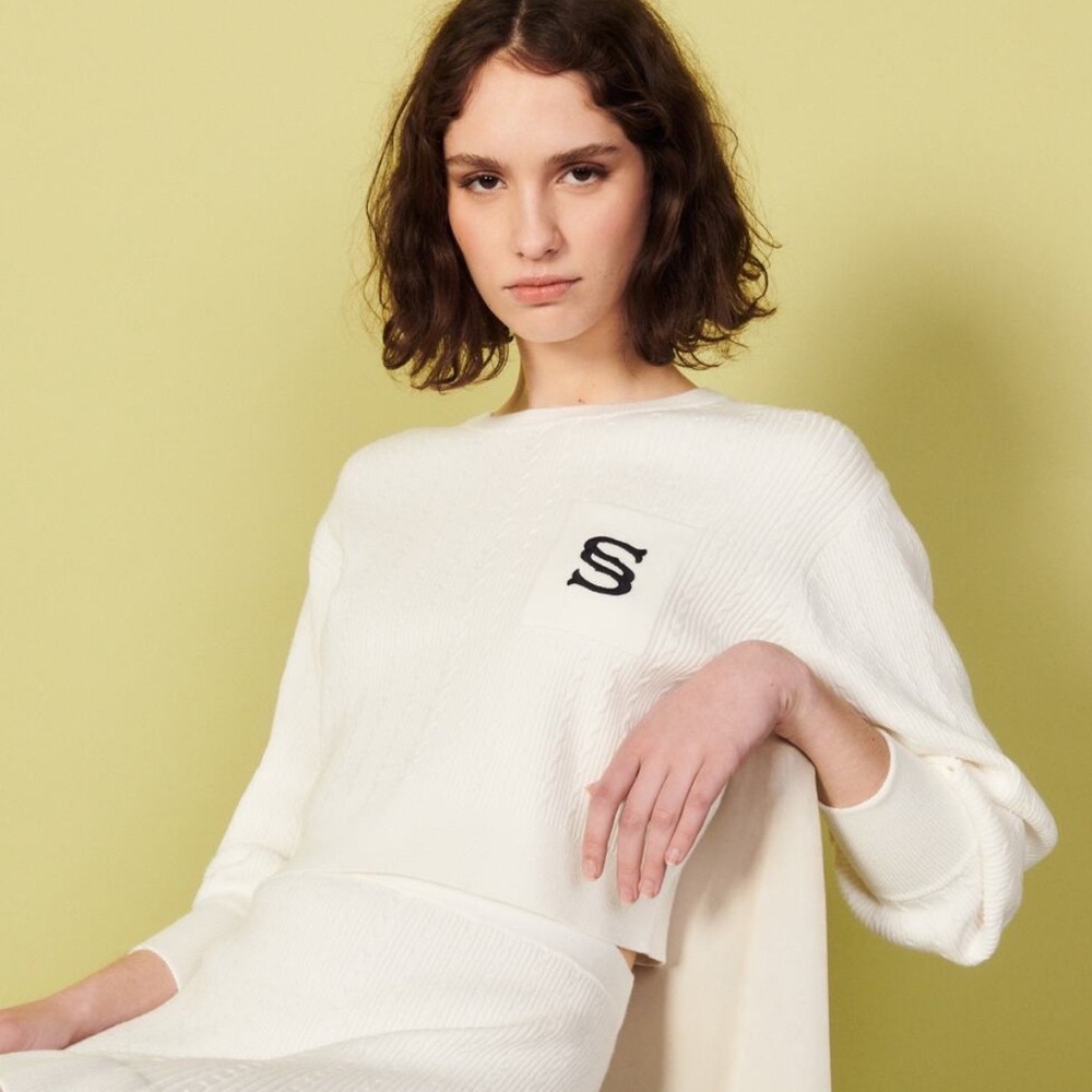 SANDRO Women's Dorian Cropped Sweater